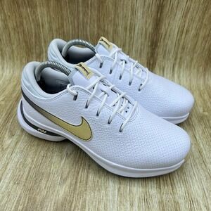 Nike Air Zoom Victory Tour 3 Men's Size 5 White Gold Golf Shoes FQ3273-107 NEW